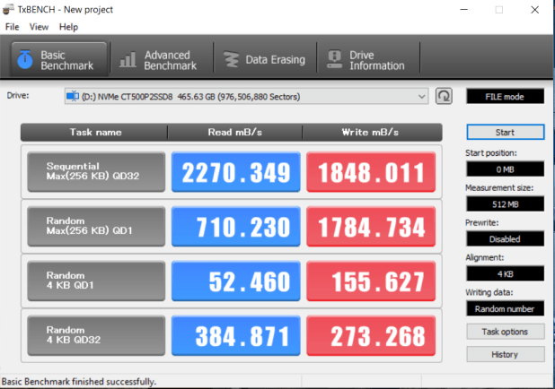 Đánh giá SSD Crucial P2 NVMe  (500GB)