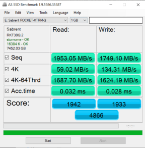 Đánh giá SSD di động Sabrent Rocket XTRM-Q Thunderbolt 3 NVMe 8TB