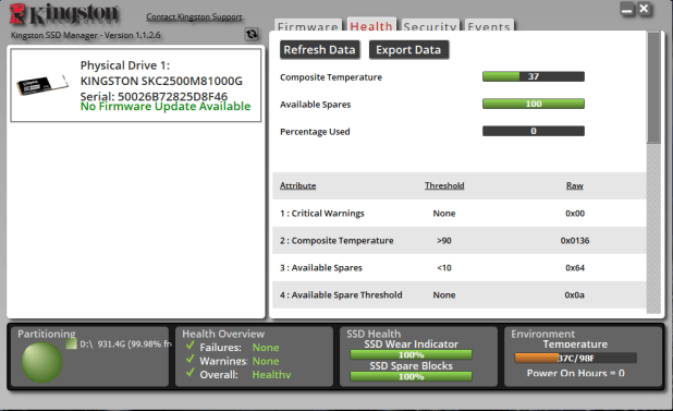 Đánh giá SSD Kingston KC2500 NVMe  (1TB) – Pure Flash Performance