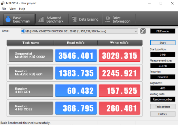 Đánh giá SSD Kingston KC2500 NVMe  (1TB) – Pure Flash Performance