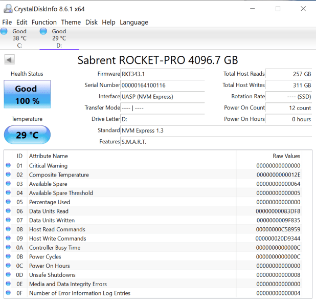 Đánh giá SSD Sabrent Rocket Pro Portable  (4TB)