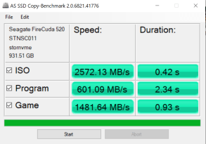 Đánh giá SSD Seagate FireCuda 520 NVMe PCie 4.0 x 4  (1TB)