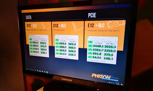 Phison trình diễn SSD 4/8/16TB thành công với tốc độ QLC | CES 2020 Update